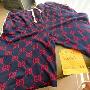 Large GG Gucci print shorts